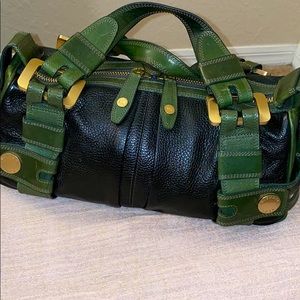COPY - Vintage BLK & Hunter Green leather Michael…